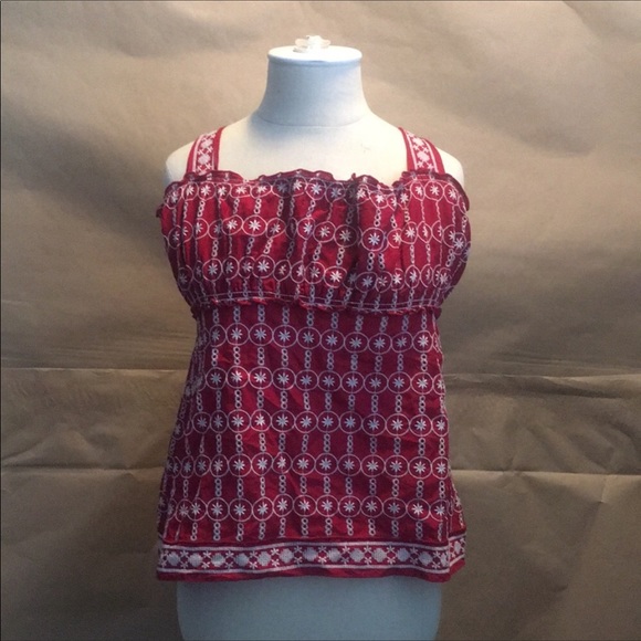 max studio red summer tank top - Picture 3 of 6